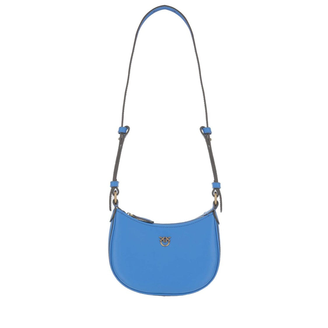 Pinko Baby Half Moon Leather Shoulder Bag
