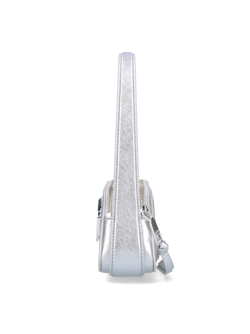 Marc Jacobs The Metallic Slingshot' Shoulder Bag – Silver