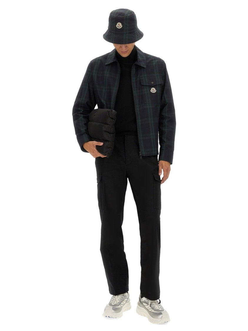Moncler Checked Cotton Gabardine Shirt Jacket
