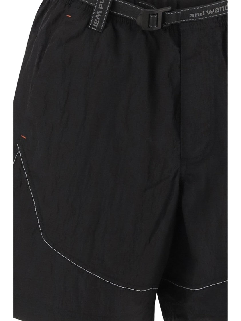 And Wander Technical Fabric Shorts With Belt
