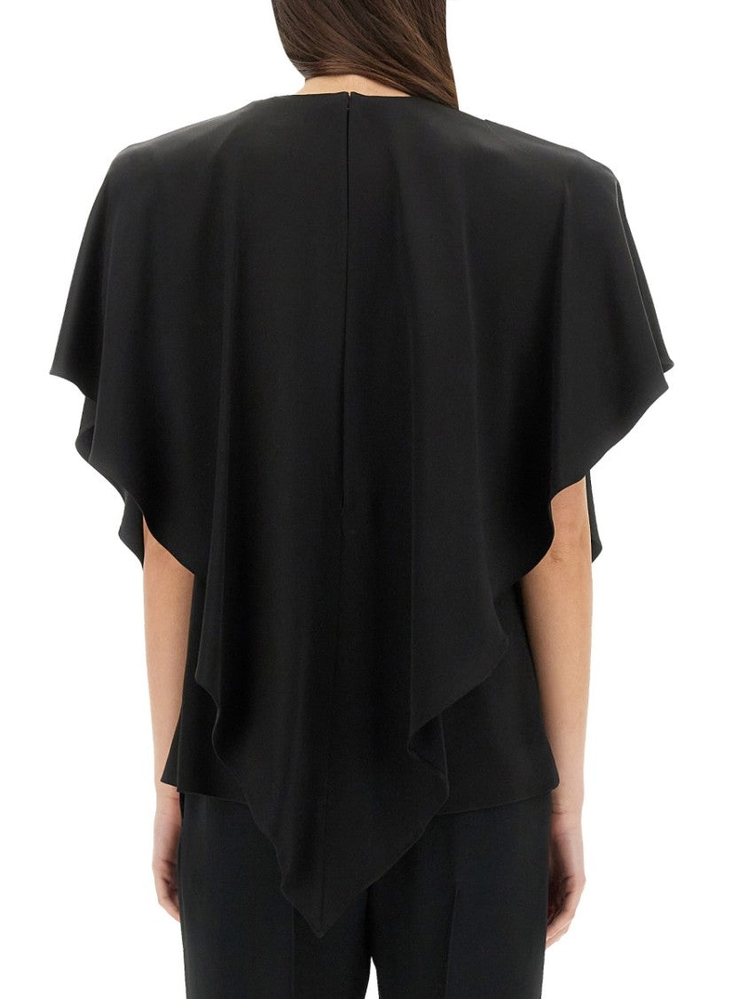 Stella Mccartney Draped Black Top