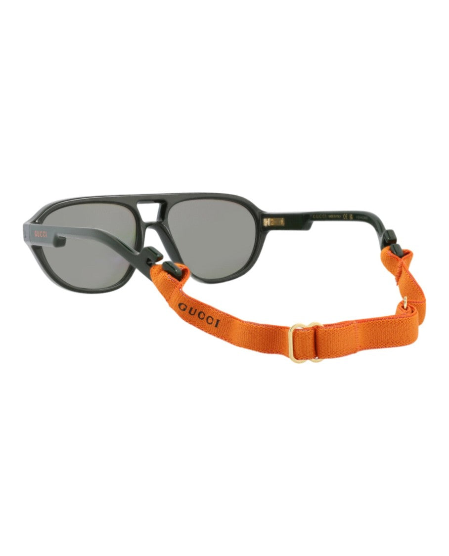 Gucci Aviator-Frame Injection Sunglasses