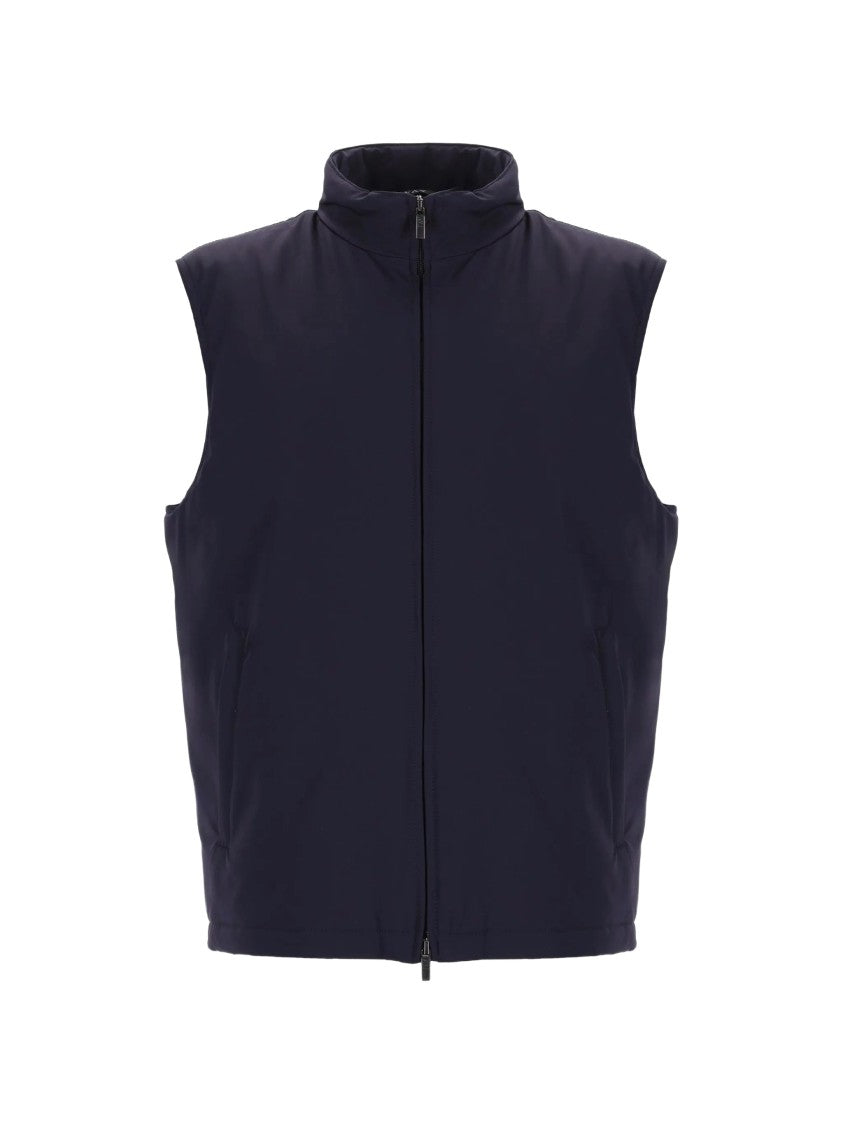 Fay Navy Blue Wind Utility Vest