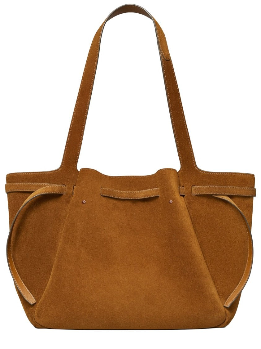 Tory Burch Romy Bovine Suede Structured Tote Bag