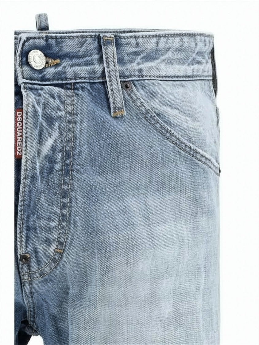 Dsquared2 Faded Light Blue Denim Pants
