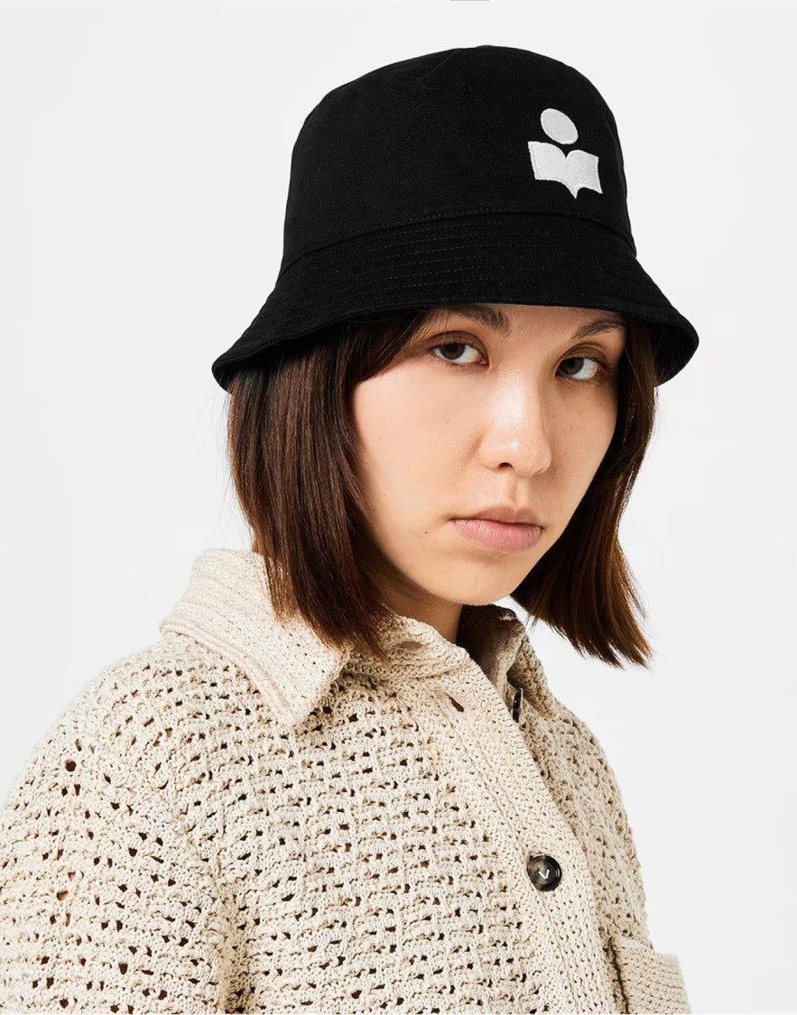 Isabel Marant Haley Embroidered Logo Bucket Hat
