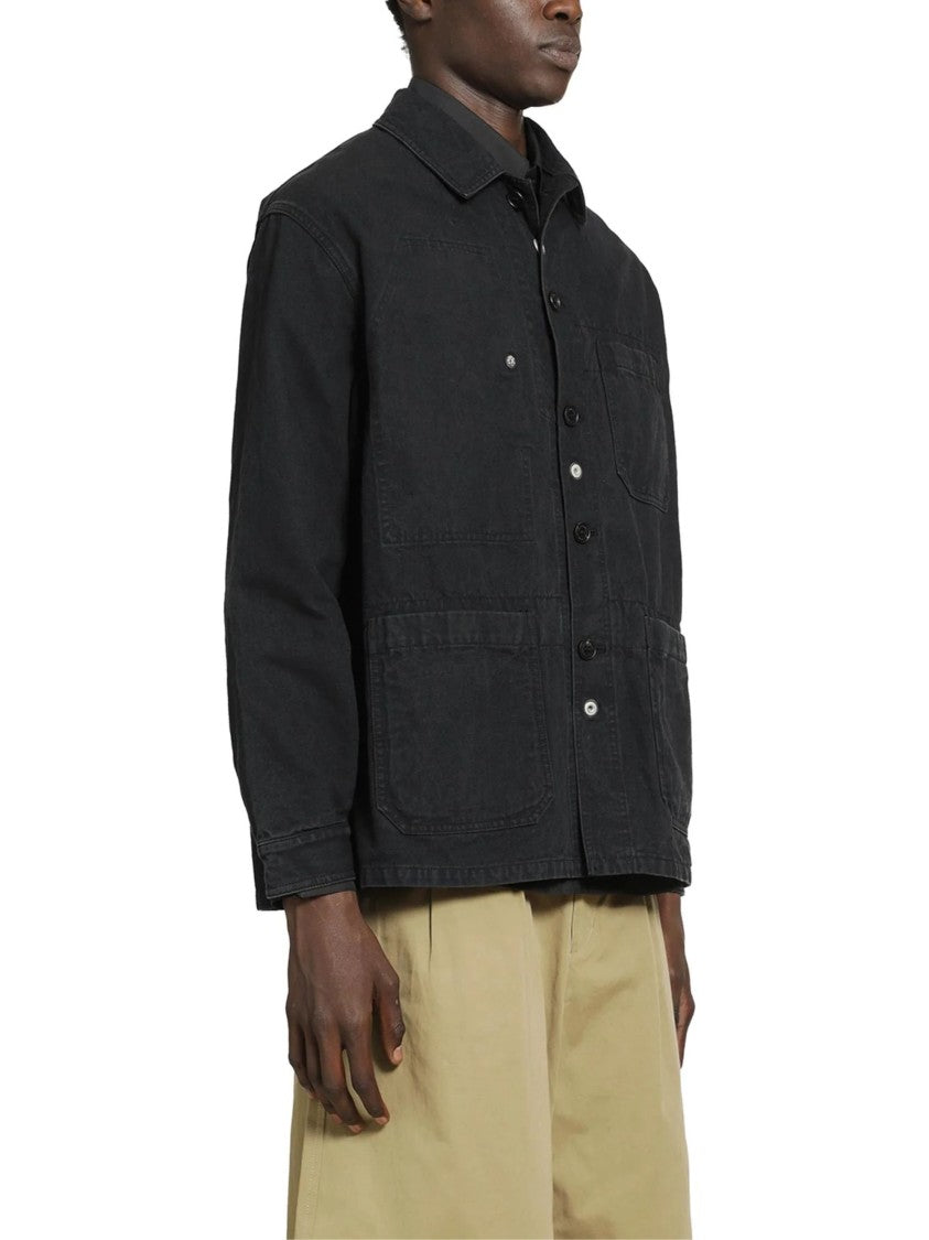 Comme Des Garçons Black Denim Classic Collar Shirt