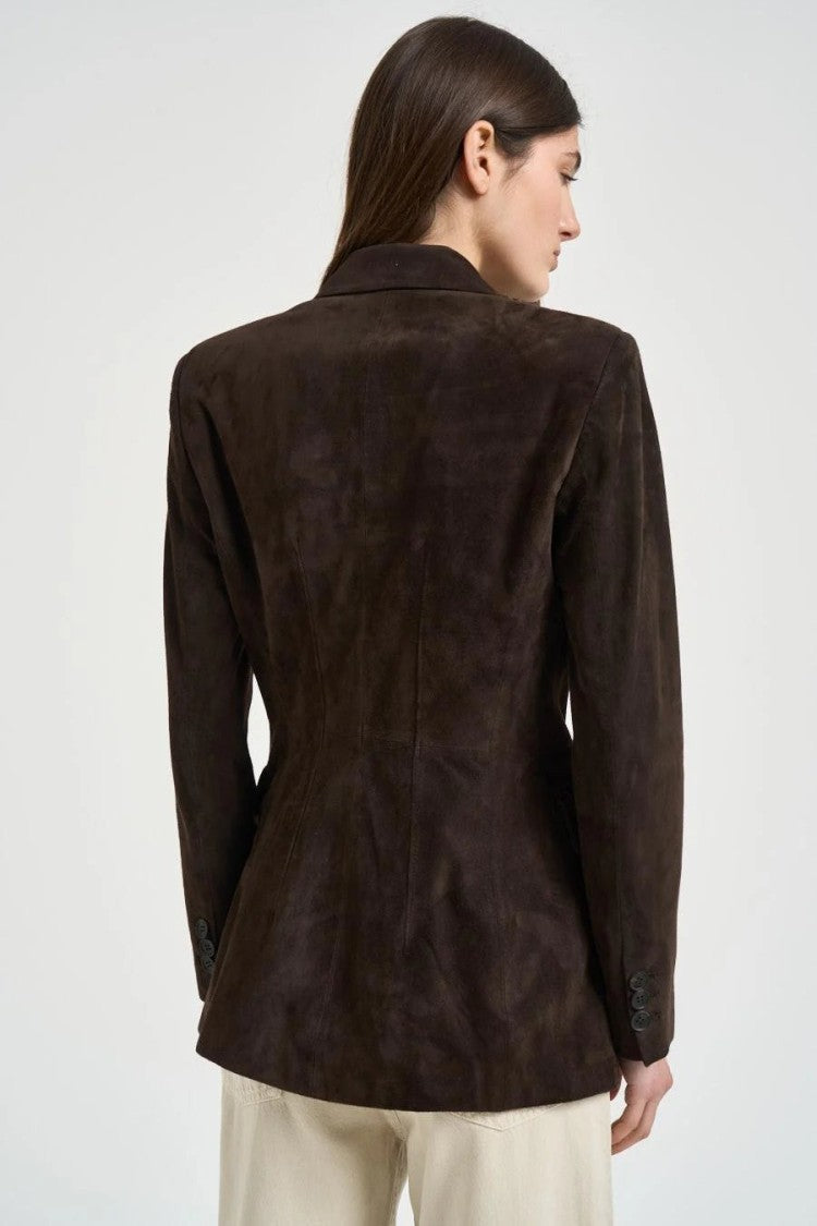 S.W.O.R.D. Brown Wool-Blend Notch-Lapel Blazer
