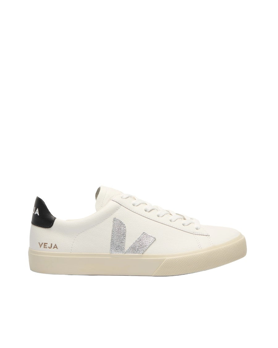Veja Campo Leather Sneakers With Organic Texture And Minimalist Design