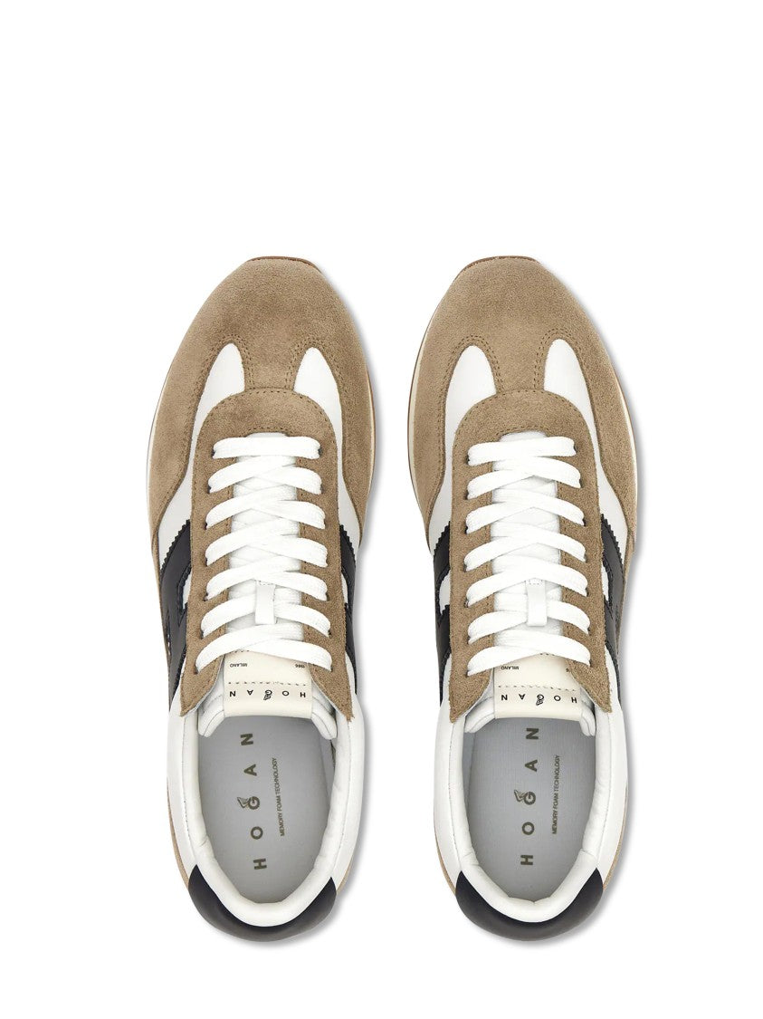 Hogan Textured Grip Logo Low-Top Sneakers