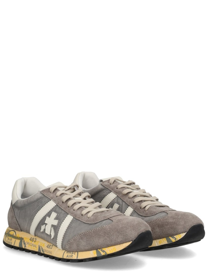 Premiata Lucy Muted Grey Suede Sneakers