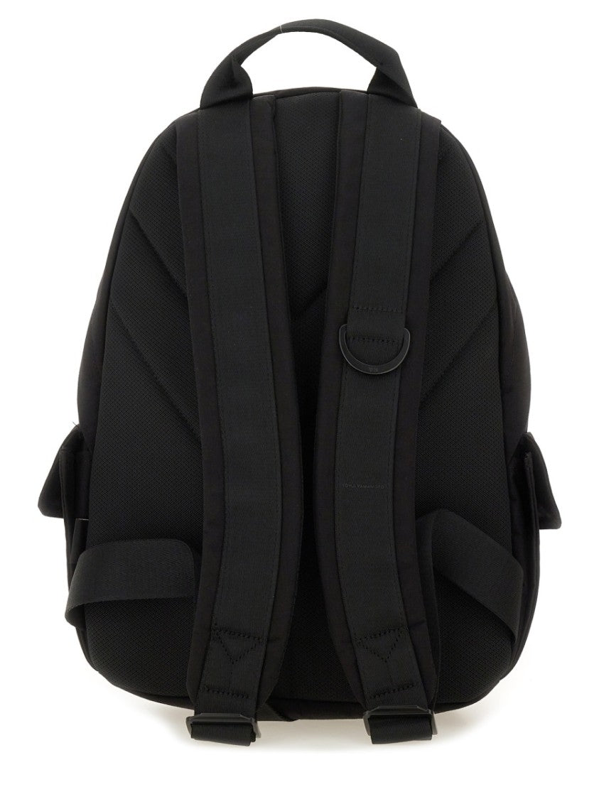 Y-3 Black Nylon Backpack With Versatile Carrying Options