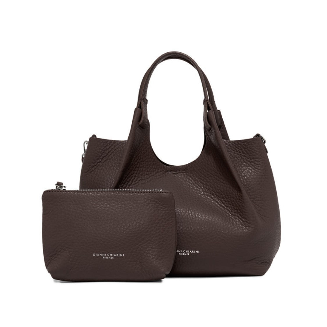 Gianni Chiarini Coffee Dua Bag With Beaver Interior