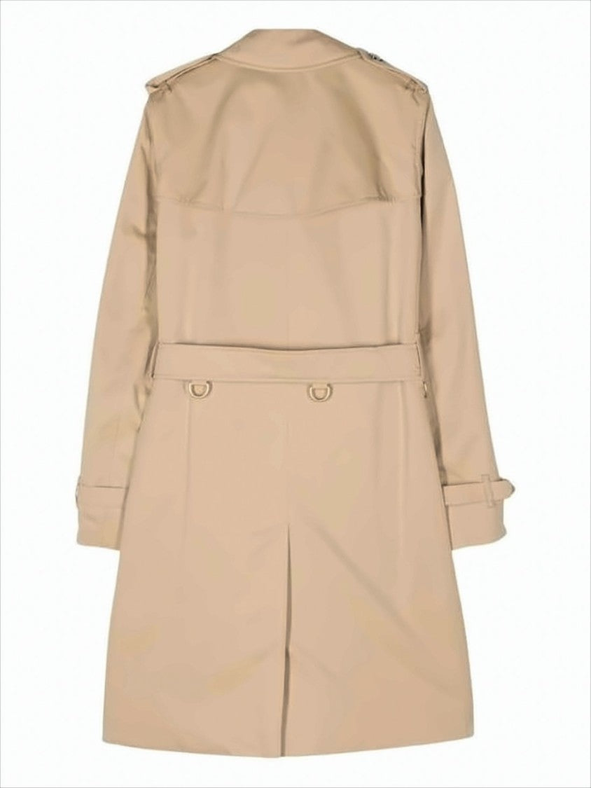 Burberry Double-Breasted Trench Coat With Structured Collar