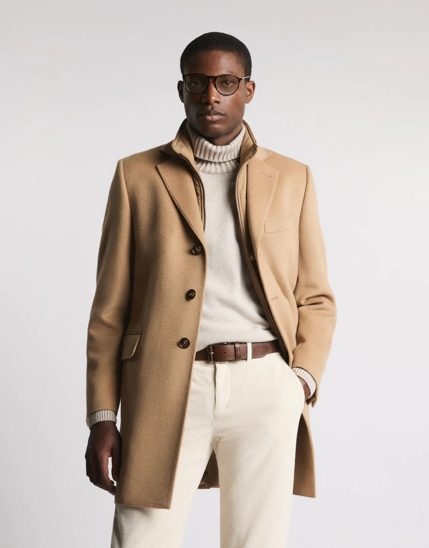 Fay Medium Camel Easy Db Coat