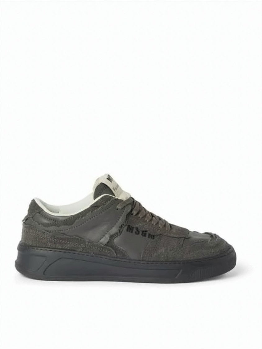 Msgm Low-Top Sneakers With Calf Leather
