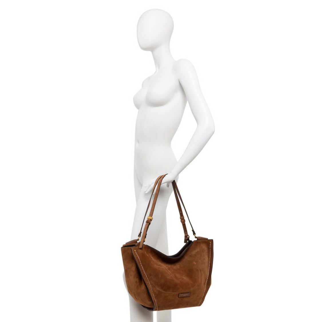 Gianni Chiarini Cognac Bloom Suede Bag