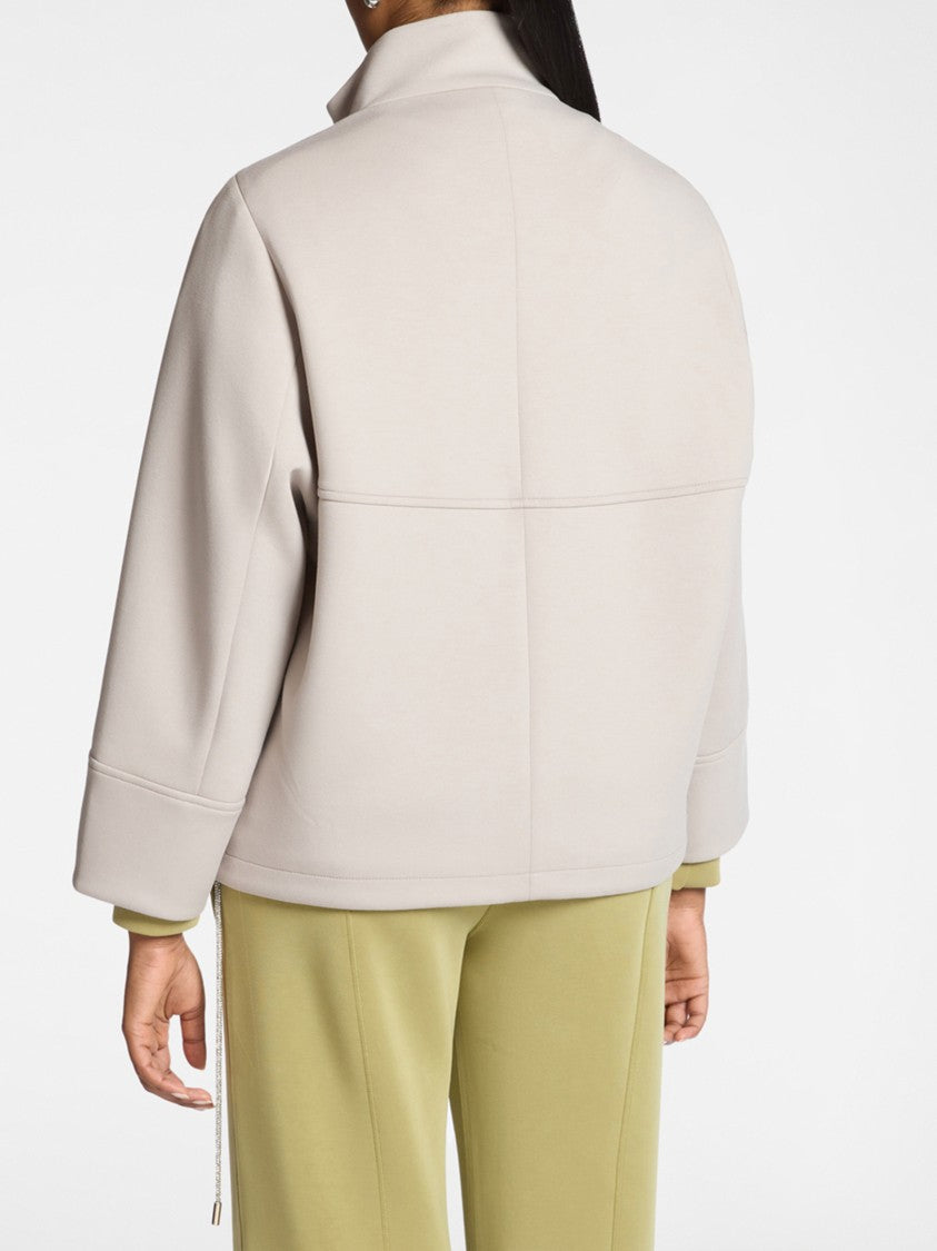 Elena Miro` Caban Boxy High Collar Zip Jacket