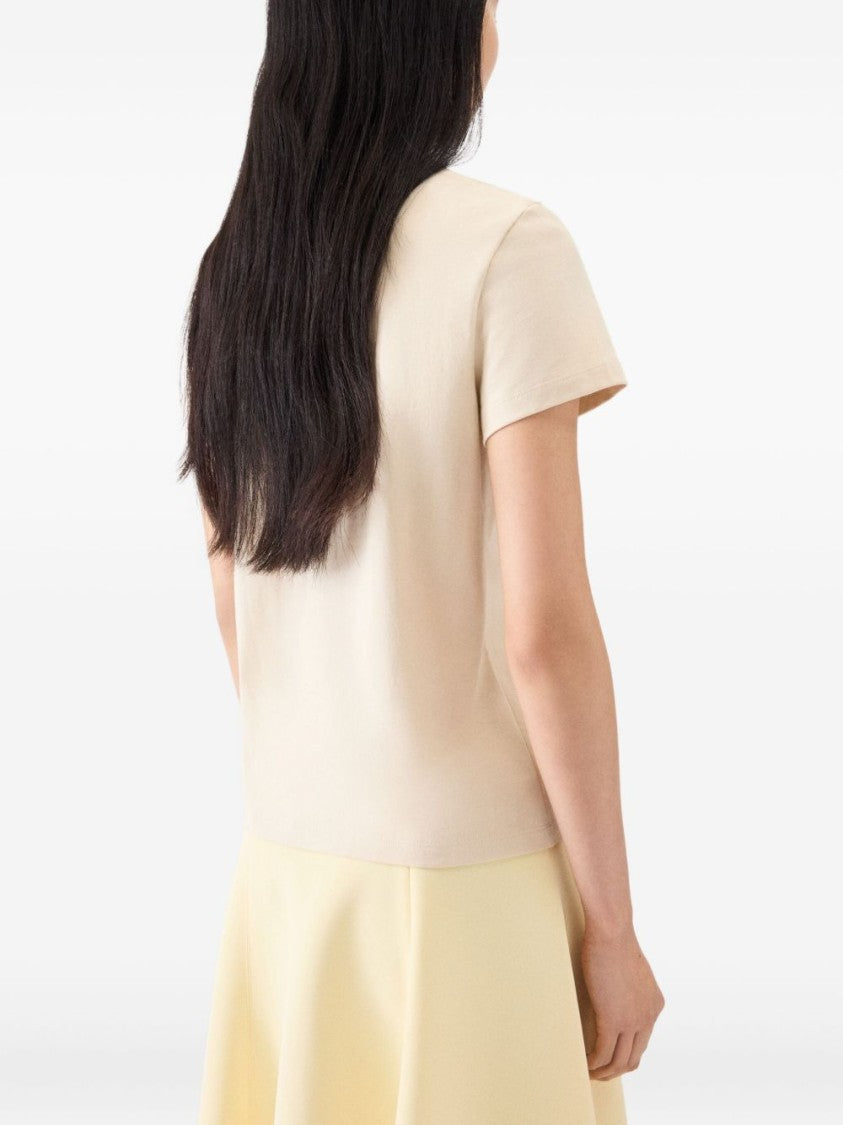 Jacquemus Short-Sleeved Silk And Nylon Top