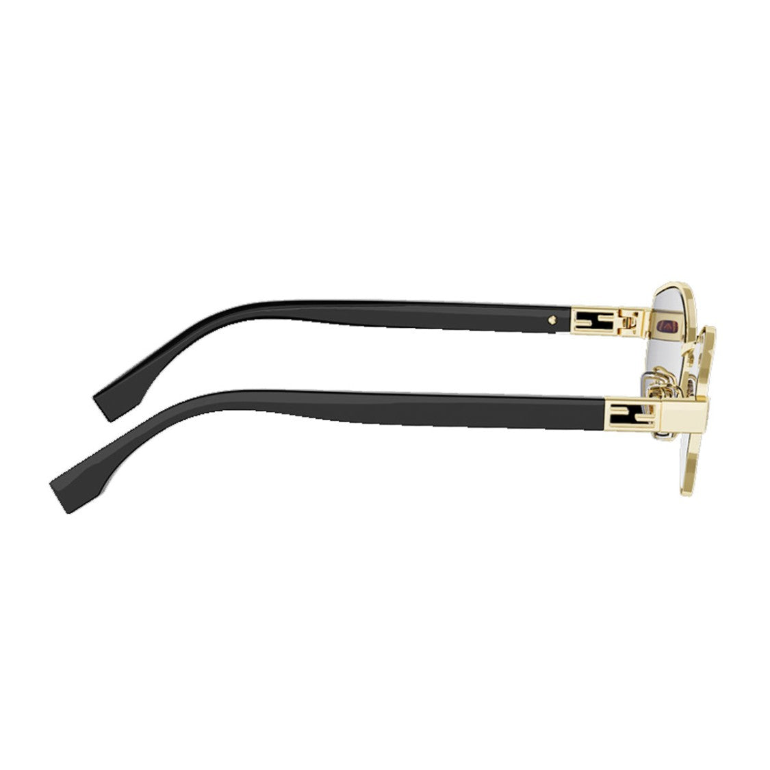 Fendi Gold Tube Fe40216u Geometric Metal Sunglasses