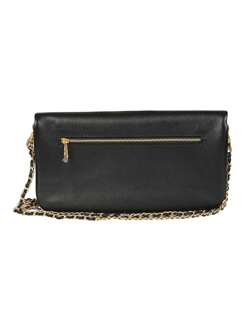 Zadig & Voltaire Rock Pebbled Leather Gold Accent Shoulder Bag