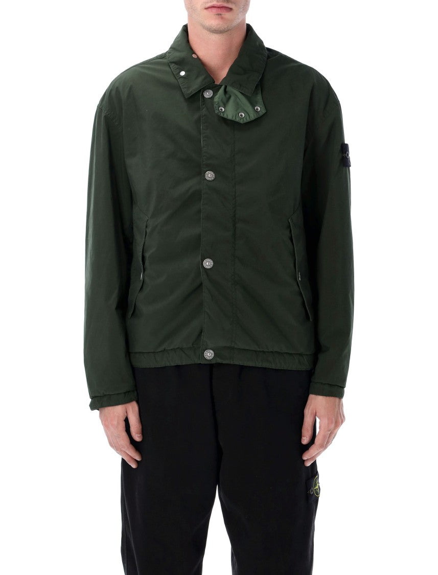 Stone Island Coach Jacket In Light Compact Touch Poly-Tc