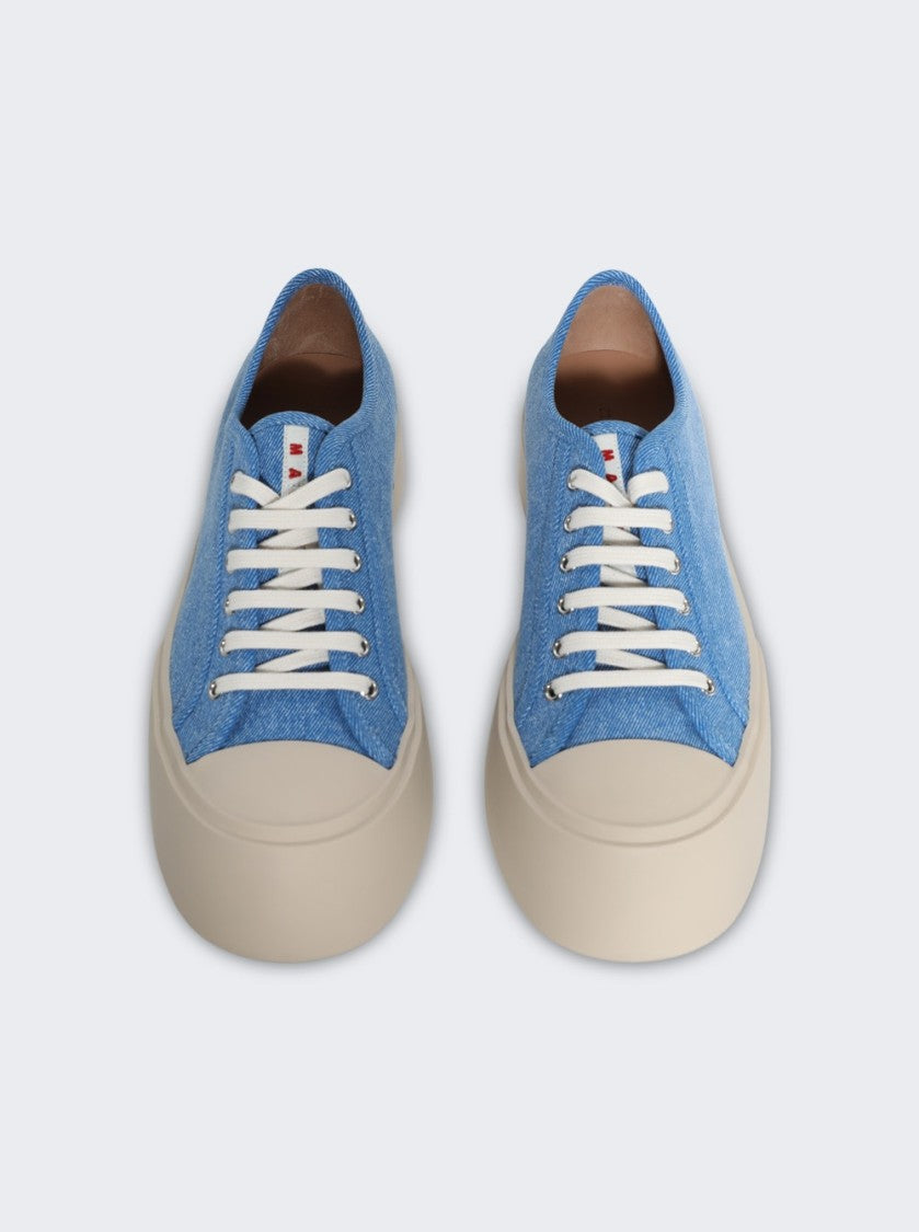 Marni Denim Pablo Lace-Up Sneakers Light Blue