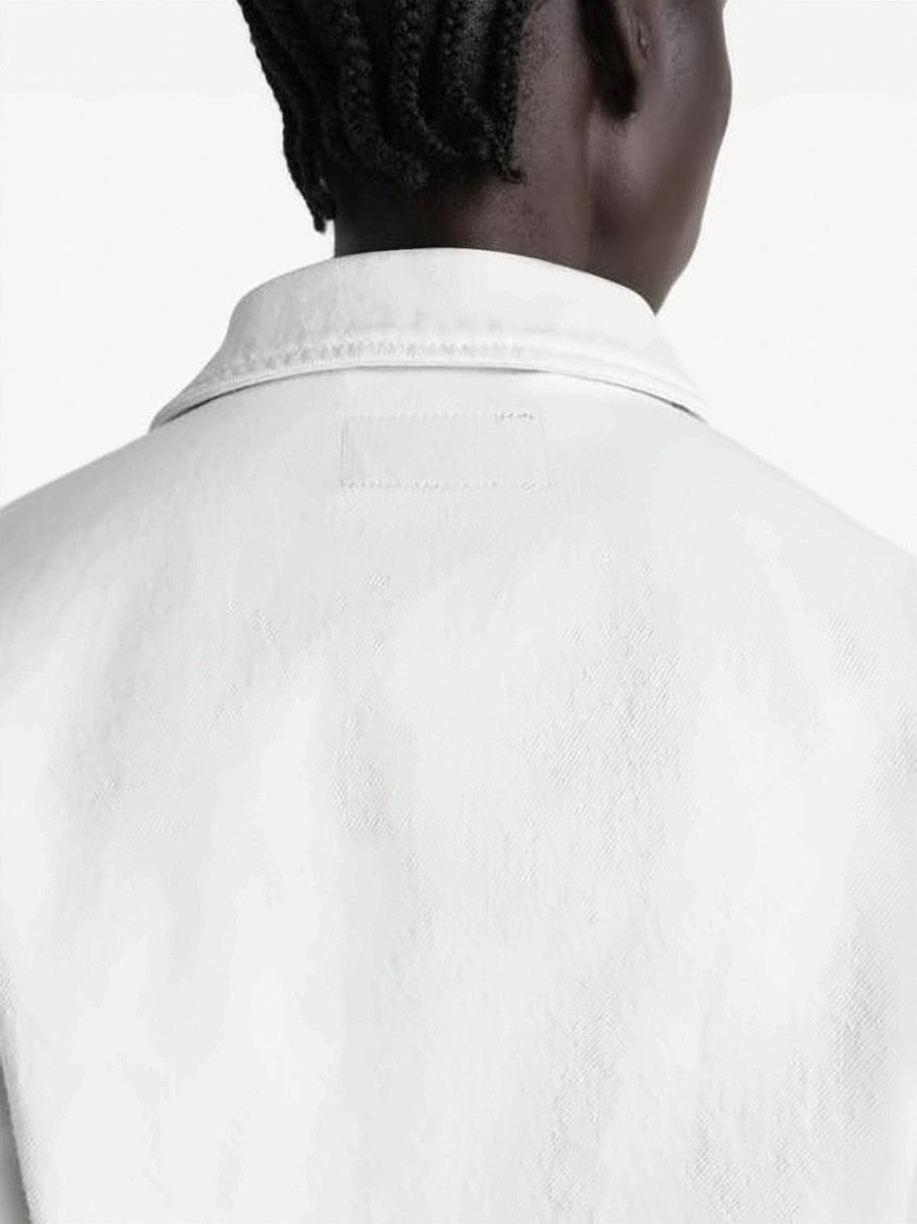 Lemaire Cropped Boxy Jacket With Classic Collar