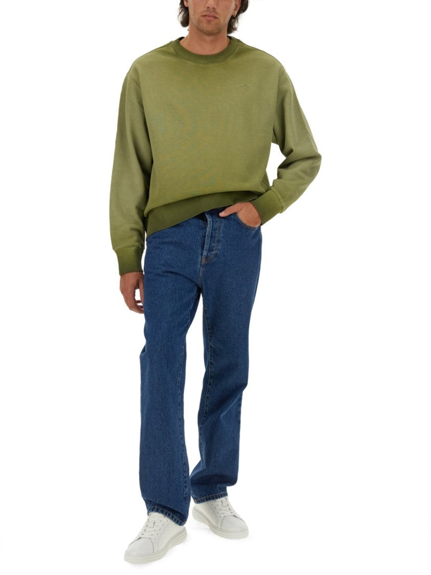 Msgm Washed Out Jersey Sweatshirt