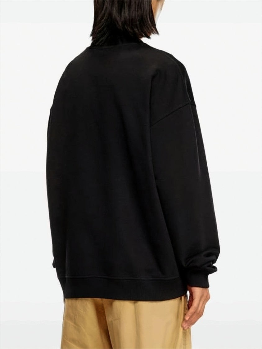 Diesel Relaxed Fit Black Long-Sleeve Sweatshirt