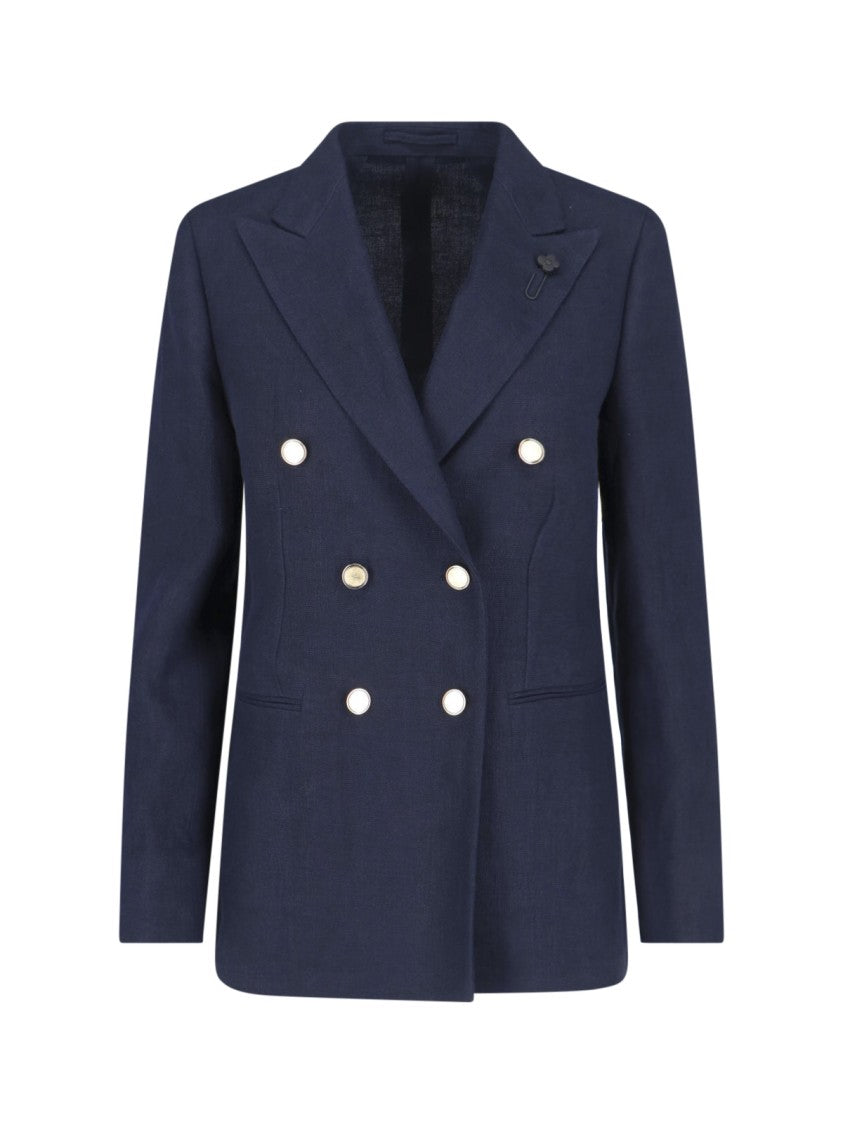 Lardini Tailored Double-Breasted Jacket