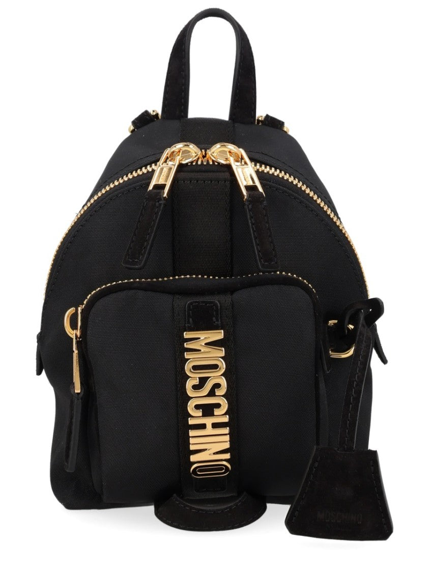 Moschino Carry Me Compact Rounded Backpack