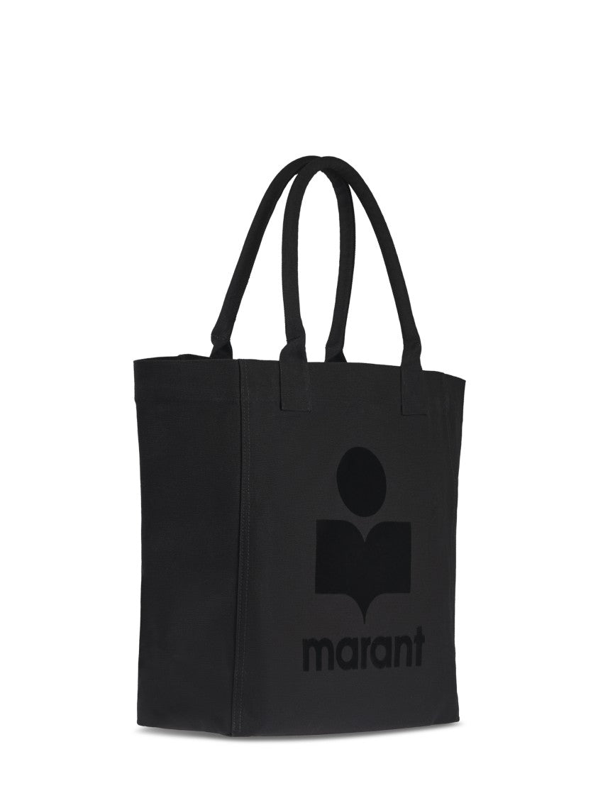 Isabel Marant Black Tote Bag With Prominent Logo