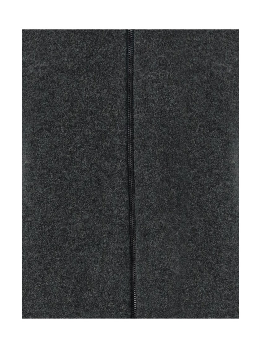 Tagliatore Dark Green Double-Zipper Wool-Cotton Blend Cardigan