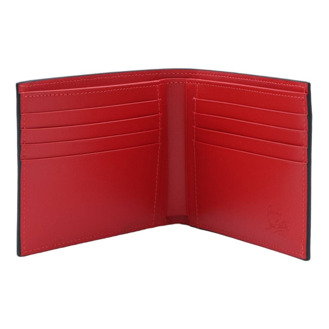 Christian Louboutin Black/Red Bifold Leather Wallet