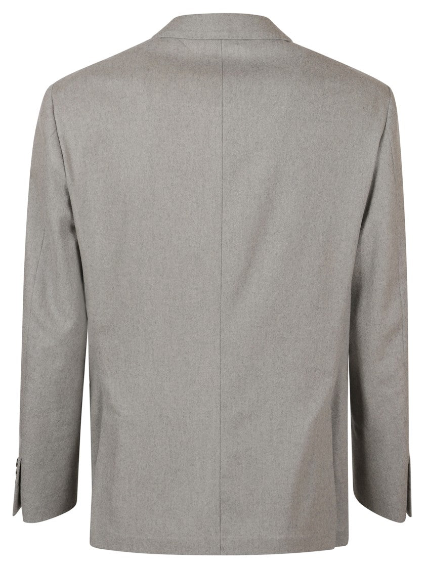 Eleventy Beige Tailored Jacket With Notch Lapels