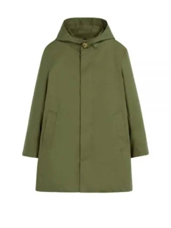 Mackintosh Concealed Button Minimalist Hooded Jacket