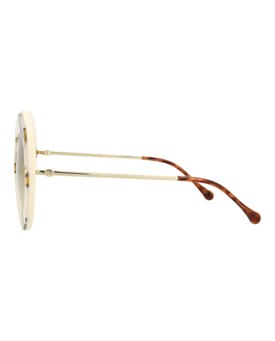 Gucci Round-Frame Acetate Sunglasses