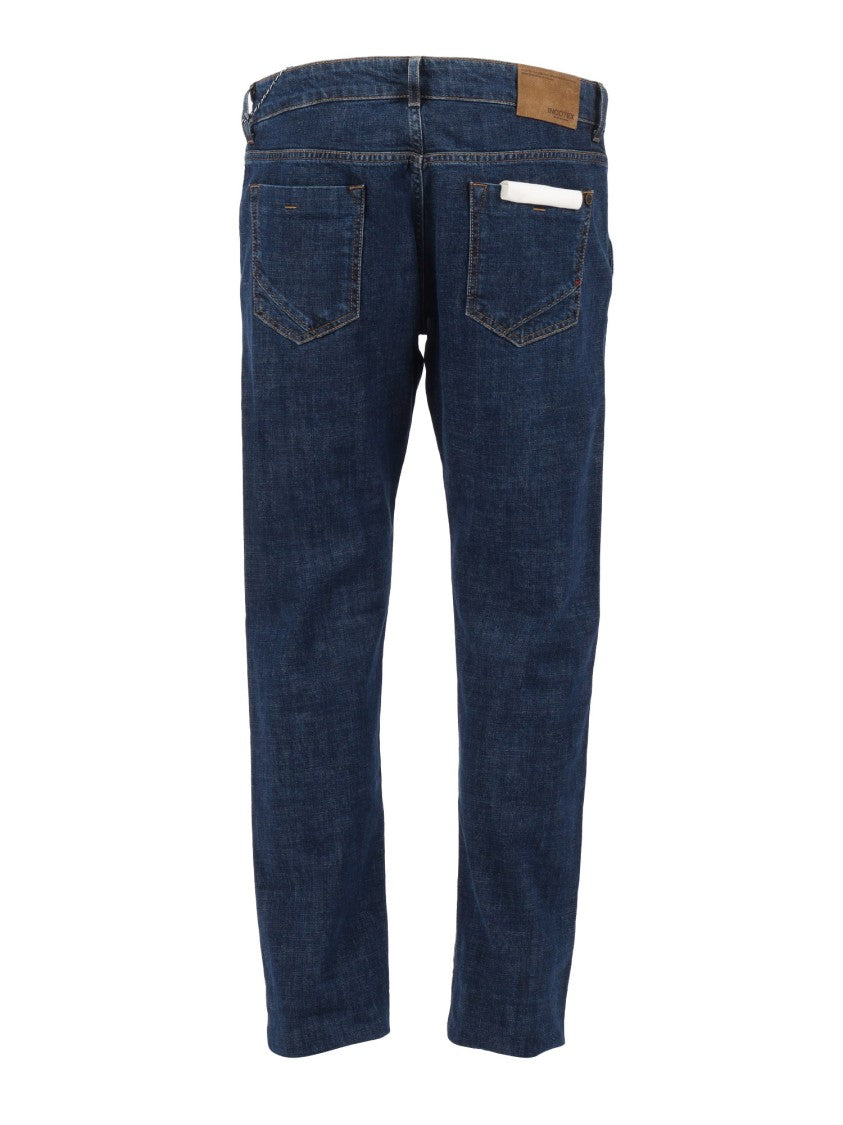 Slowear X Incotex Straight-Leg Indigo Wash Denim Jeans With Five-Pocket Design