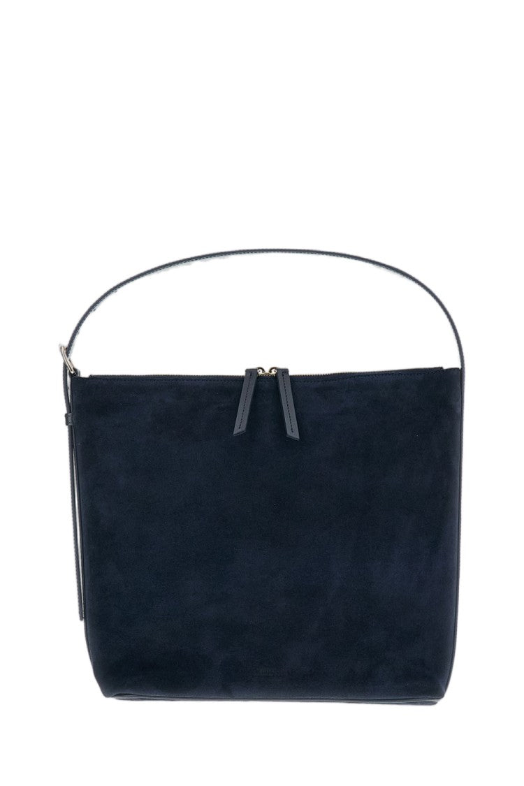 A.P.C. Blue Grained Leather Vera Shoulder Bag