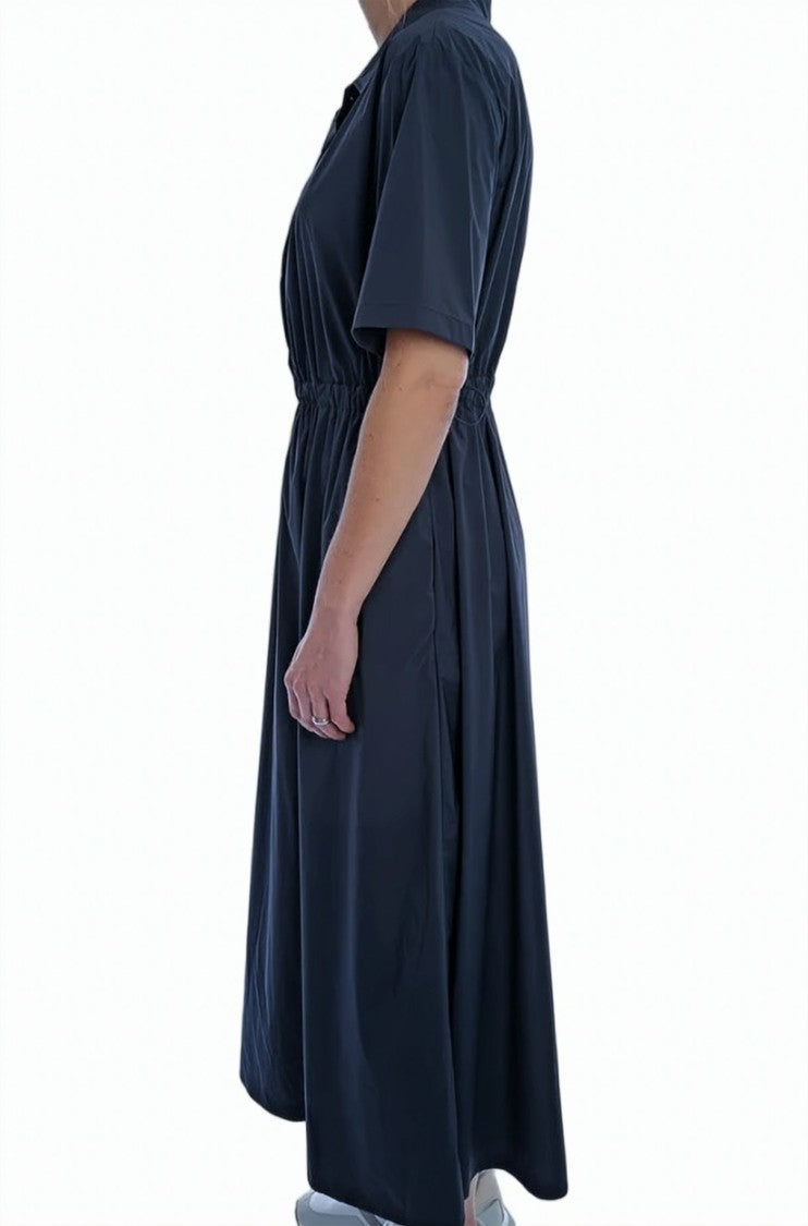 Herno Stretch Nylon Shirt Midi Dress