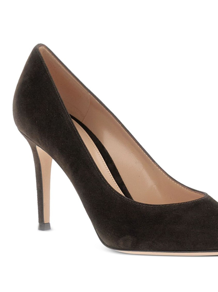 Gianvito Rossi Multicolor Pointed Toe Suede Stiletto Pumps