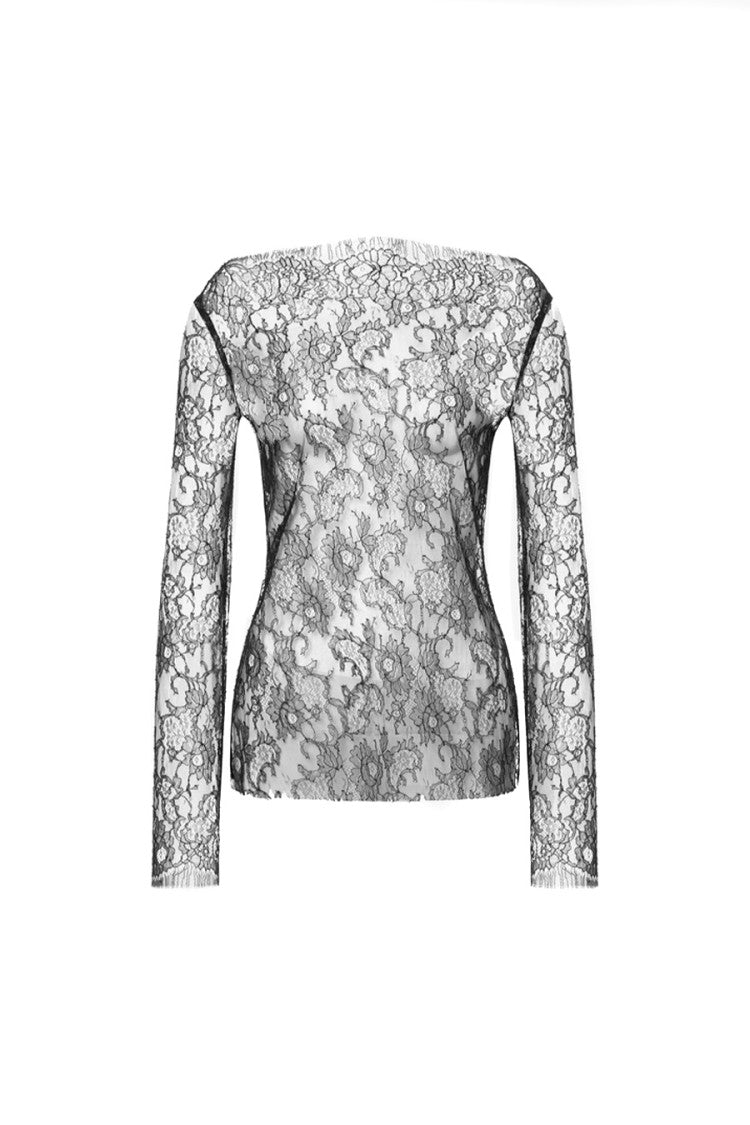 Alberta Ferretti Black Silk Blouse