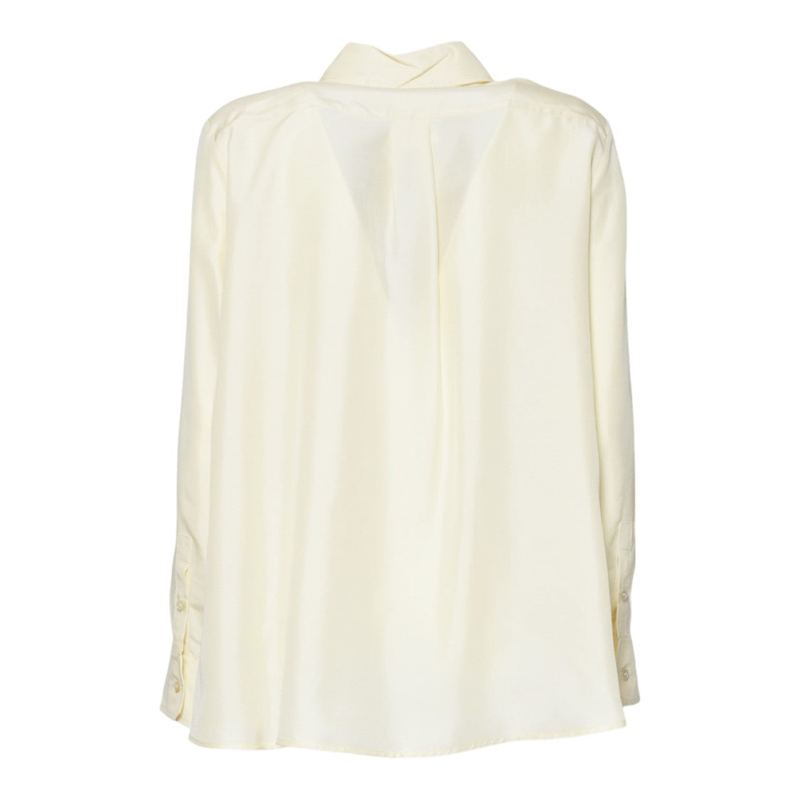 Max Mara Silk Shirt With Classic Collar And Relaxed Fit