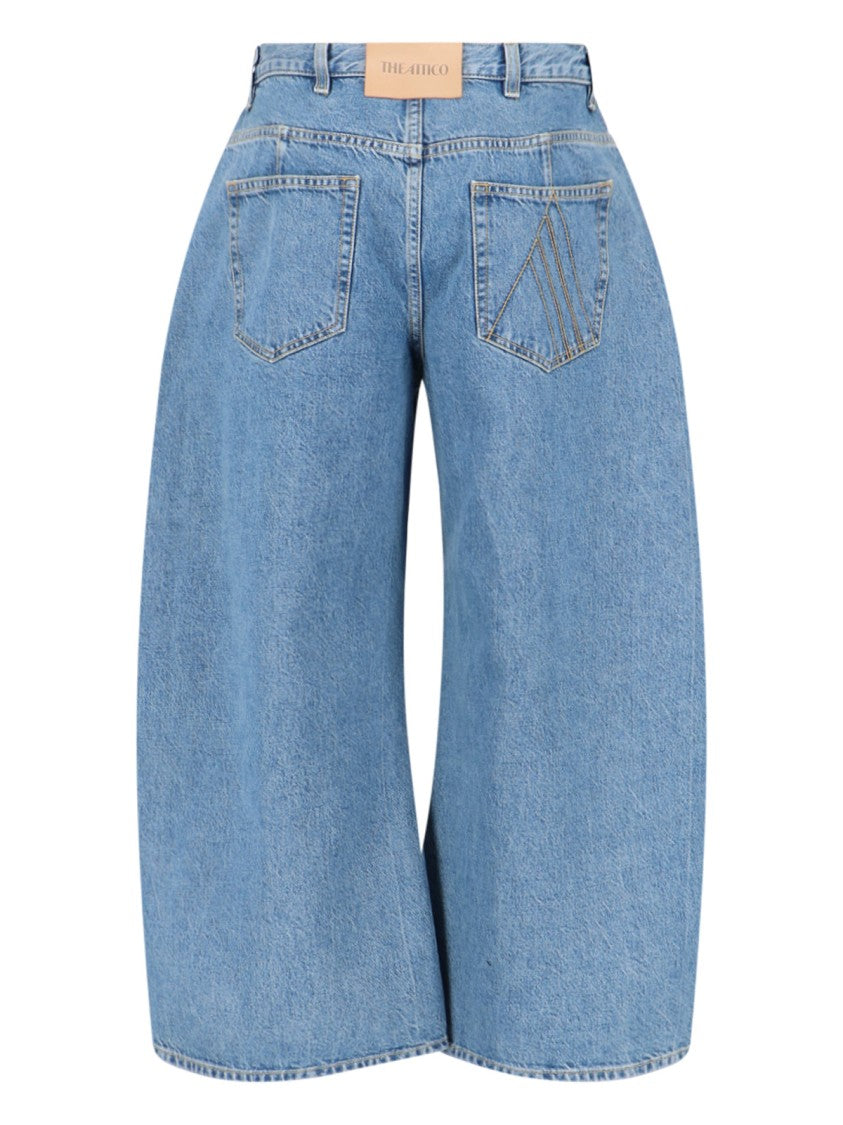 The Attico Crop Jeans – Light Blue