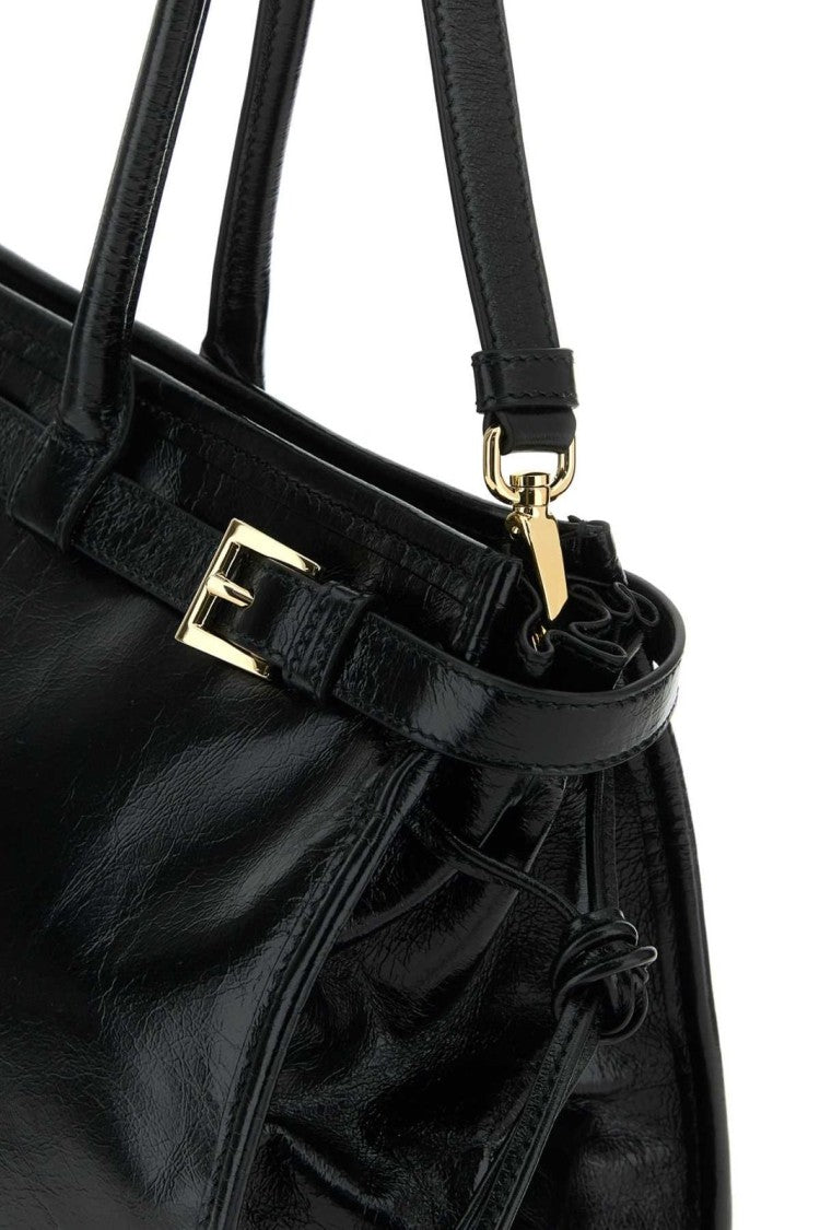 Prada Rectangular Crossbody Bag With Drawstring Details