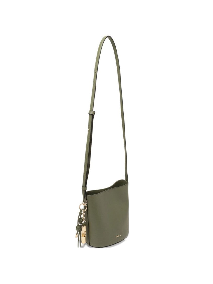 Furla Structured Leather Shoulder Bag
