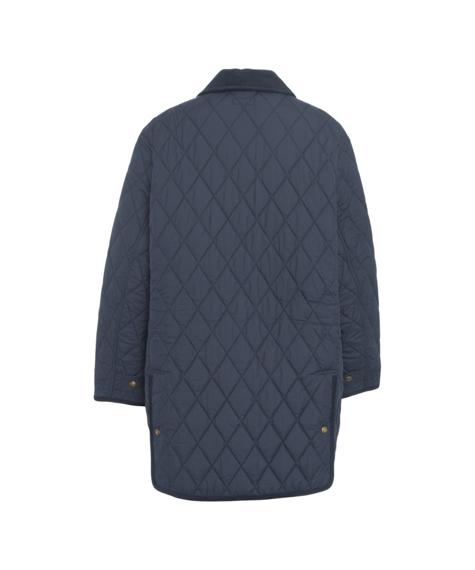 Polo Ralph Lauren Quilted Coat With Corduroy Collar