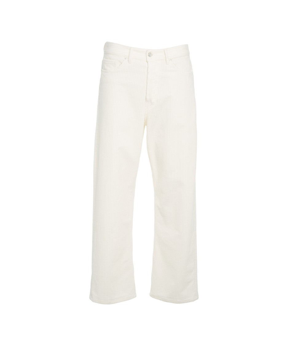 Nine In The Morning Wide-Leg Corduroy Trousers With Classic Five-Pocket Design