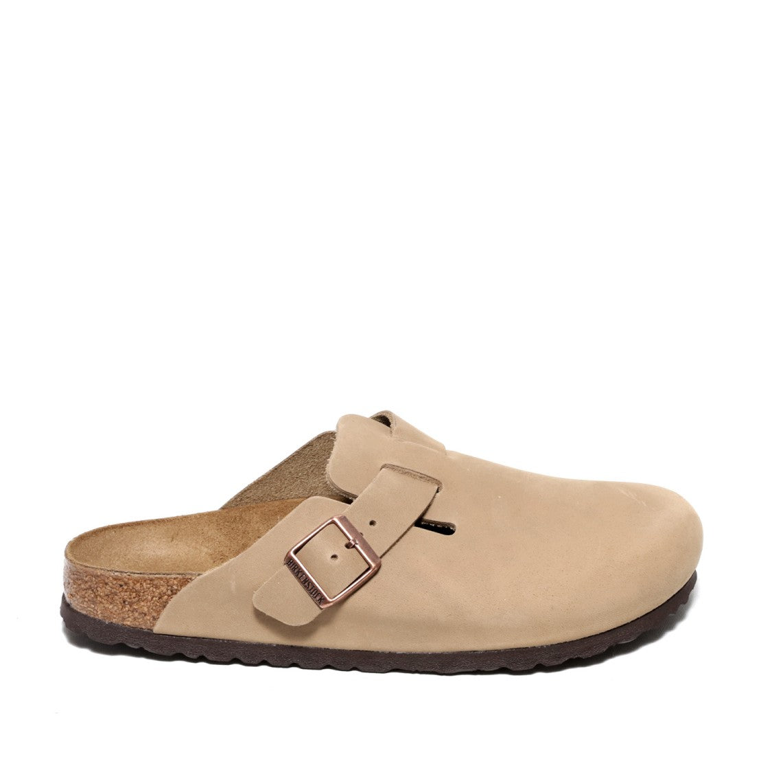 Birkenstock Beige Oiled Nabuck Leather Sabot Slipper